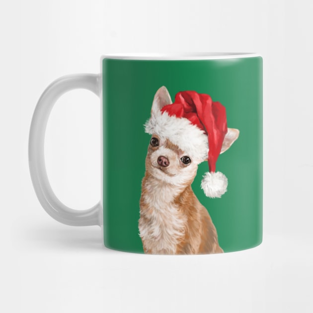 Christmas Chihuahua in Green by bignosework